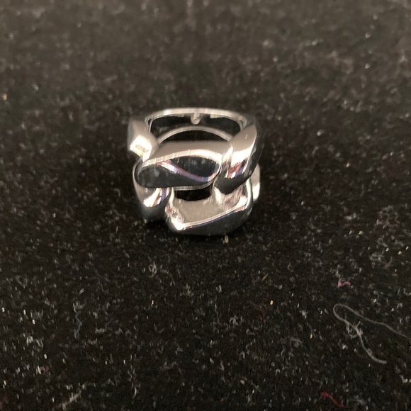 Michael Kors Chain Link Ring/Silver/Size 6/MKJ1150/From Fall 2011 Collection - Picture 1 of 3